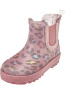 Bottes de pluie Chelsea basses à imprimé léopard rose de Playshoes