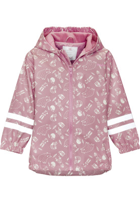 Veste de pluie rose Forest Animals avec doublure polaire de Playshoes