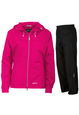 Ensemble de pluie femme Lucie rose à pois de Pro-X Elements