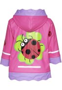 Combinaison de pluie rose coccinelle de Playshoes 4