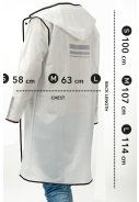 Imperméable City Trench semi-transparent à bordure noire de Perletti 2