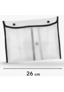 Imperméable City Trench semi-transparent à bordure noire de Perletti 3