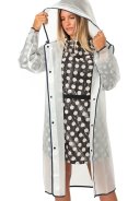 Imperméable City Trench semi-transparent à bordure noire de Perletti 5