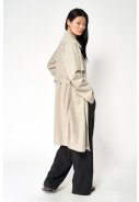 Imperméable / trenchcoat gris pierre Tage de Tantä 3