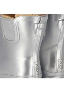 Bottes Chelsea de pluie femme argent métallisé doublées de XQ 2