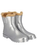 Bottes Chelsea de pluie femme argent métallisé doublées de XQ