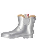Bottes Chelsea de pluie femme argent métallisé doublées de XQ 3