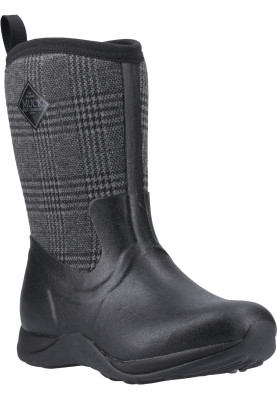 Botte femme Muck Boots Arctic Weekend à carreaux noire