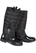 Bottes de pluie noires doublées Fashion pour femme XQ 3