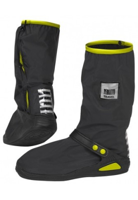 Surchaussures hautes noires avec détails néon jaune (Shoe Cover) de Perletti