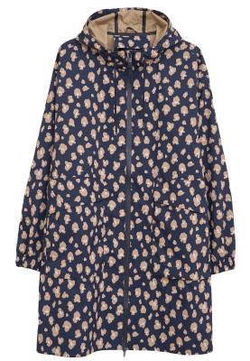 Veste de pluie bleu foncé à motif Udo de Tänta
