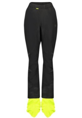 Pantalon de pluie d’hiver pour femme Commuter noir / jaune néon d’Agu