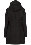 Veste imperméable softshell trois-quarts noire d'Ilse Jacobsen 2