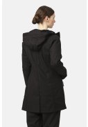 Veste imperméable softshell trois-quarts noire d'Ilse Jacobsen 4