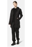 Veste imperméable softshell trois-quarts noire d'Ilse Jacobsen 6