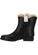 Bottes de pluie Chelsea femme noires fourrées en caoutchouc XQ 4