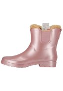 Bottes Chelsea de pluie femme rose métallisé doublées de XQ 2