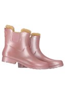 Bottes Chelsea de pluie femme rose métallisé doublées de XQ 4