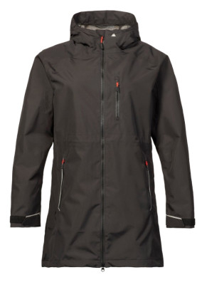 Veste de pluie longue noire Sardinia pour femme de Musto