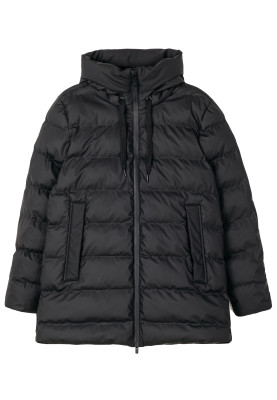 Veste de pluie puffer femme noire Frost de Tantä