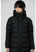 Veste de pluie puffer longue noire Glaze de Tantä 6