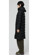 Veste de pluie puffer longue noire Glaze de Tantä 8