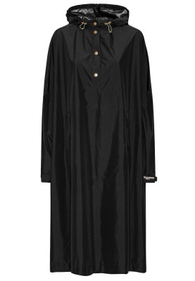 Poncho de pluie noir taille unique à manches par Ilse Jacobsen