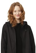 Manteau imperméable Softshell A-ligne noir par Ilse Jacobsen 6