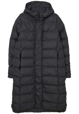 Doudoune imperméable matelassée noire Puddle de Tantä