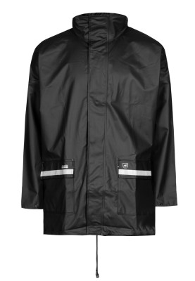 Imperméable noir avec éléments réfléchissants de Lyngsøe Rainwear